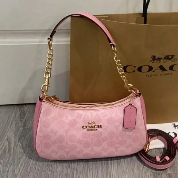 Coach Teri Shoulder Bag In Signature Canvas